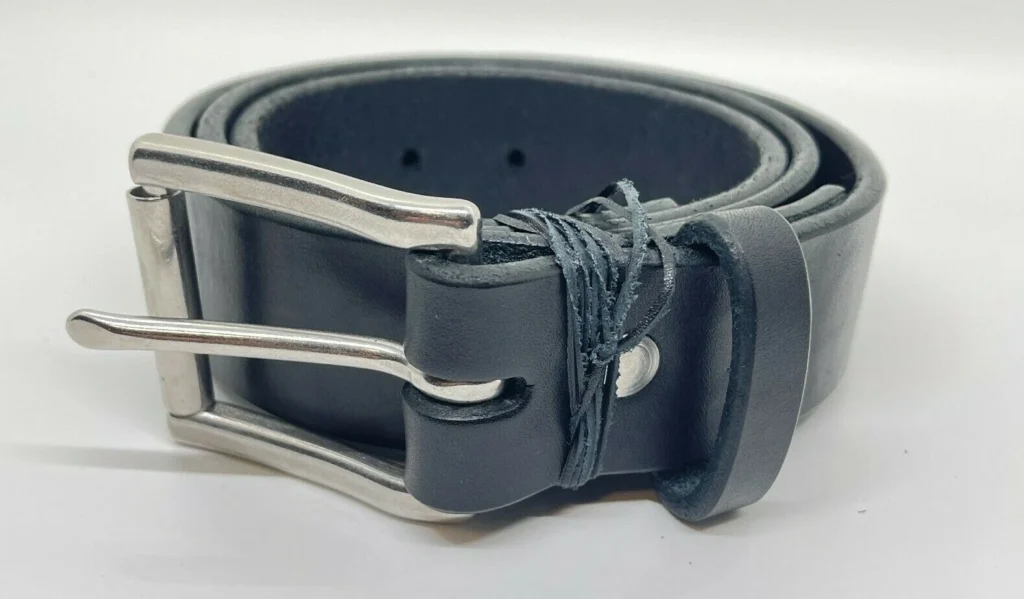 Richard Mason, Black Leather English Bridle Belt