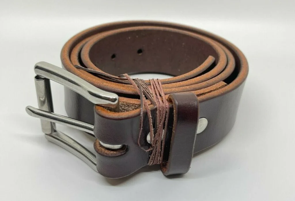 Richard Mason, Dark Brown Leather English Bridle Belt