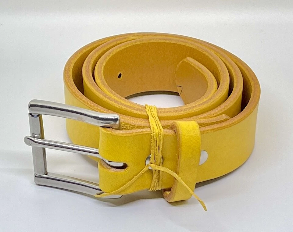 Richard Mason, Yellow Leather English Bridle Belt